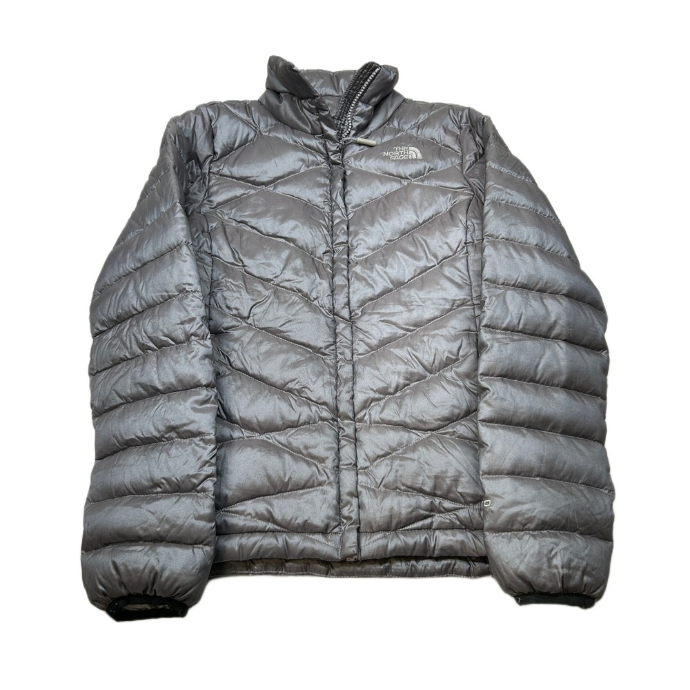 The North Face Down Puffer Jacket Women's XS‎ Extra Small Gray 550 Fill